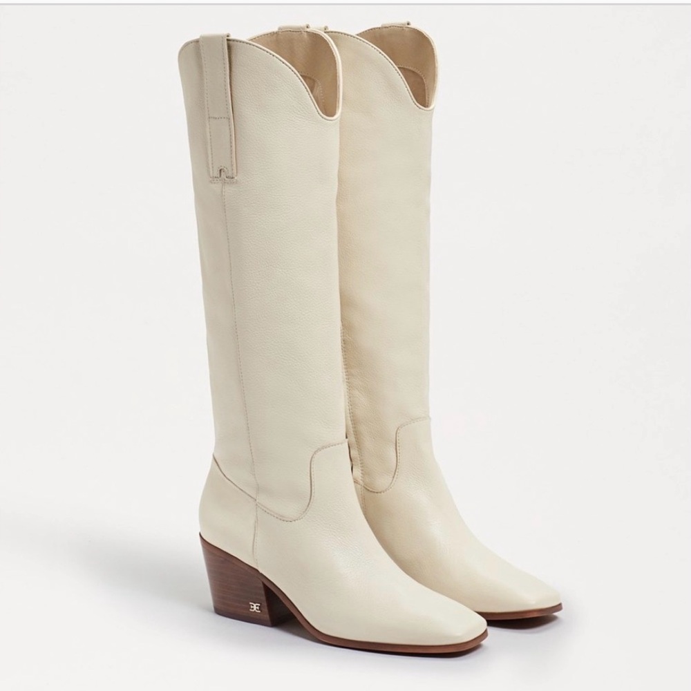 Elegant Cream Knee-High Women's Boots